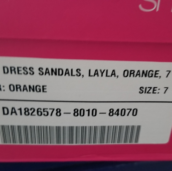 Red Dress Sandal Sz 7 - Picture 4 of 5